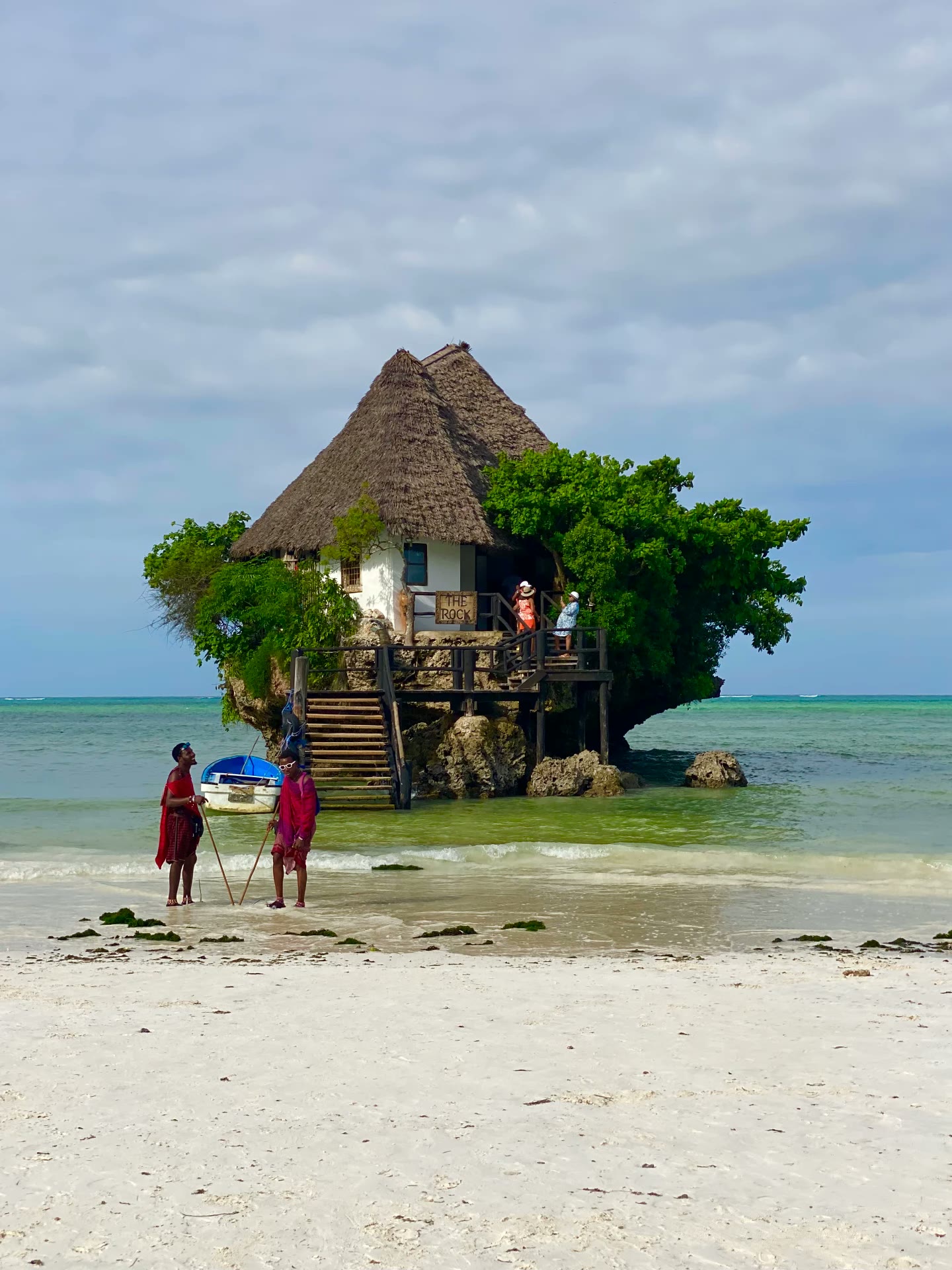 The Rock Restaurant on its tiny island