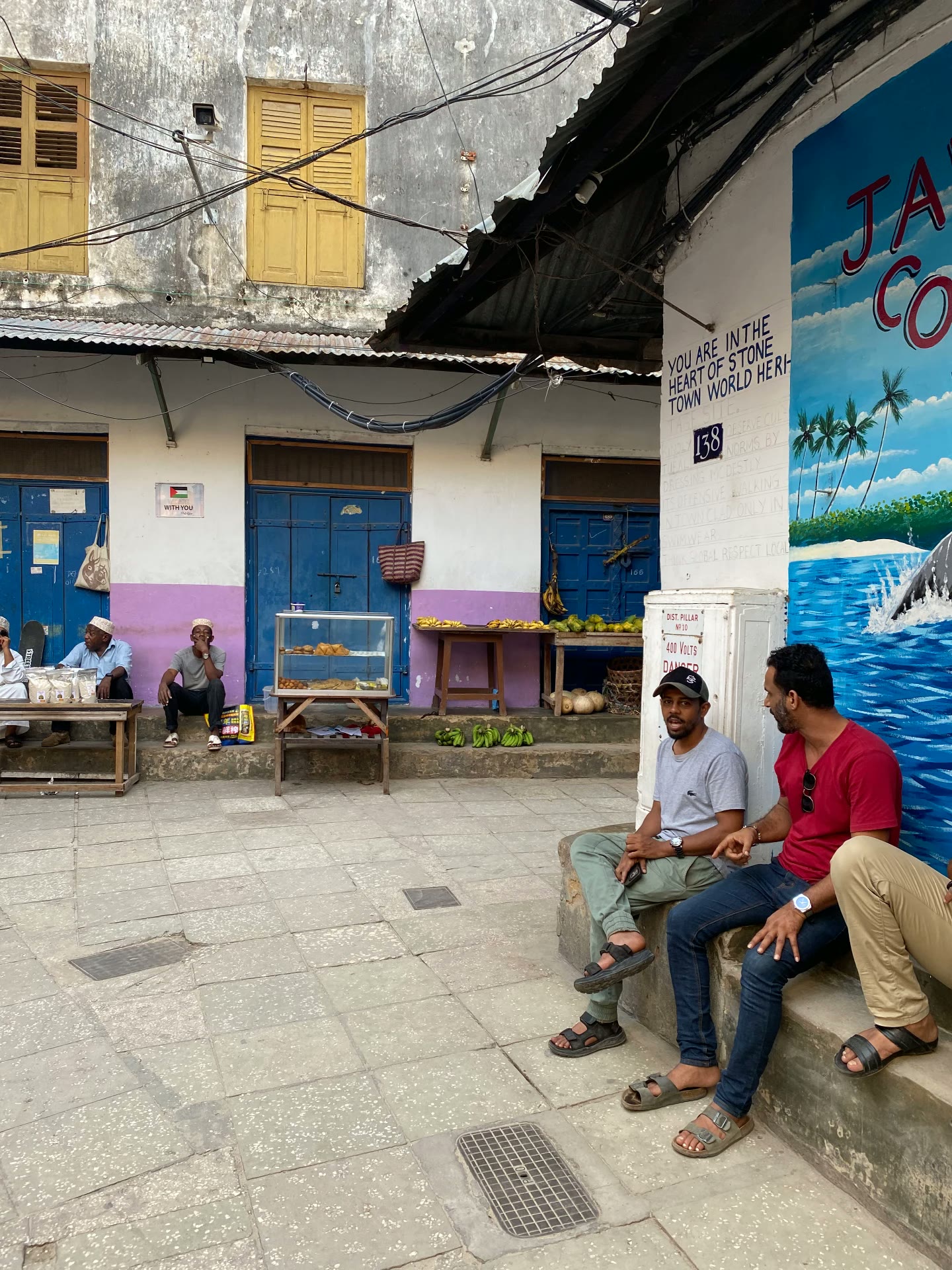 Colourful street in Stone Town, Zanzibar